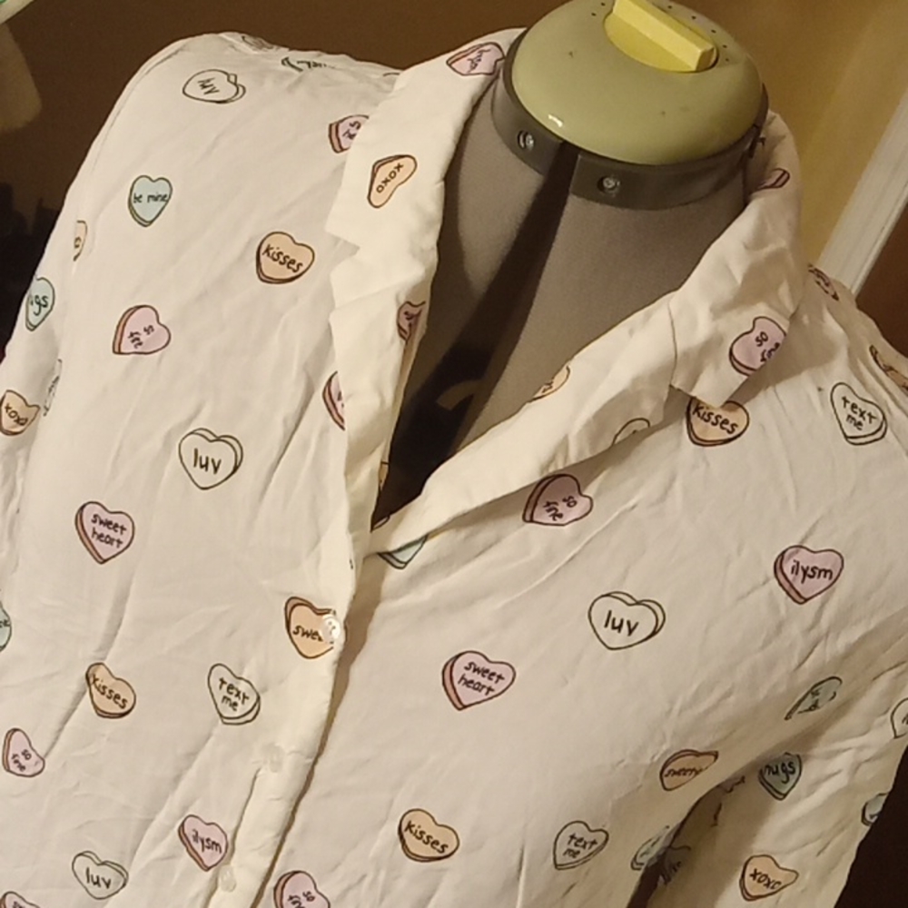 Heart Candy Button Up